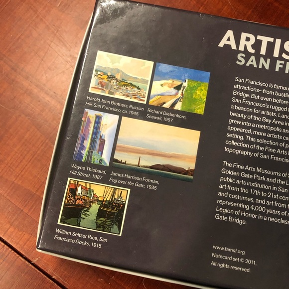 Artistic San Francisco 20 blank greeting cards with envelopes 5x7” - Picture 4 of 5